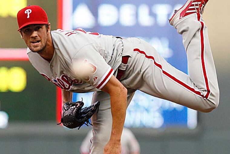 Phillies starting pitcher Cole Hamels. (Genevieve Ross/AP)