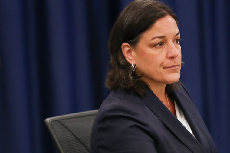 Jacqueline Romero, U.S. attorney for the Eastern District of Pennsylvania, photographed at a news conference in 2022.