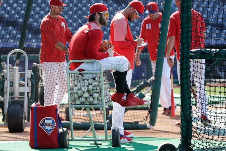 Bryce Harper was back in the No. 3 spot in the Phillies' batting order for Friday night's game against the Rockies at Citizens Bank Park.