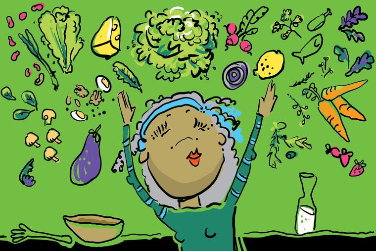 Salads are a celebration of so many ingredients, it's all in how you look at them. Illustration by Cynthia Greer