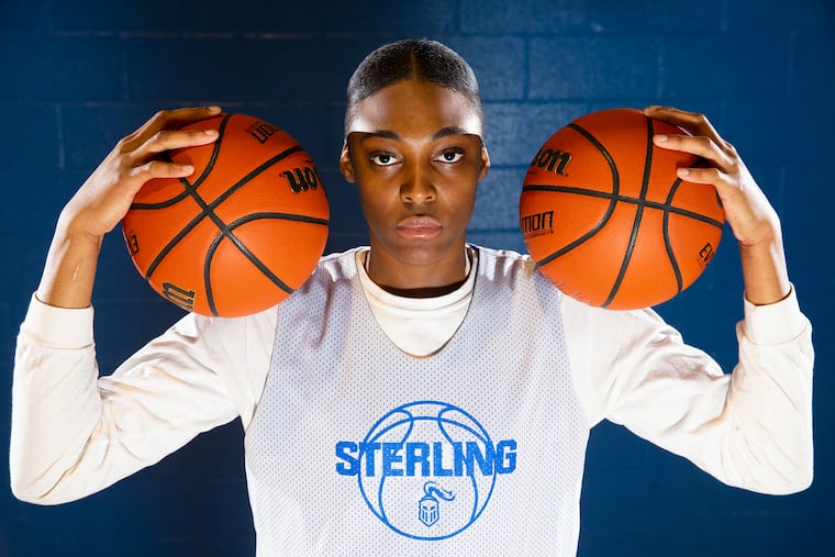 Sterling girls basketball star Latanya Berry on Jan. 9, 2020. She is closing in on 1000 points for her high school career and will be attending Manhattan.