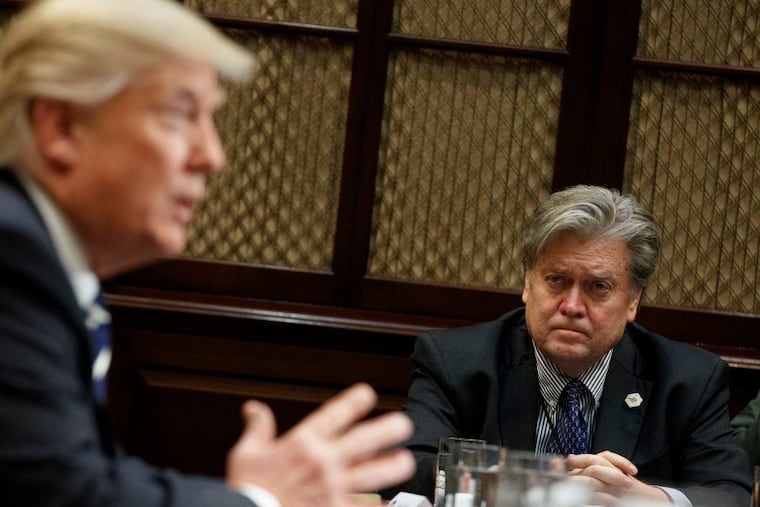 Former White House aide Steve Bannon is President Trump’s biggest cheerleader.