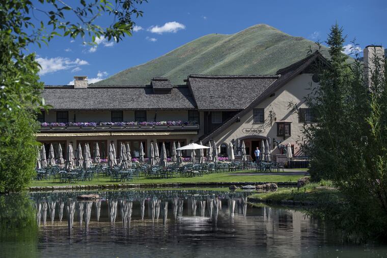 The Sun Valley Inn stands in Sun Valley, Idaho.