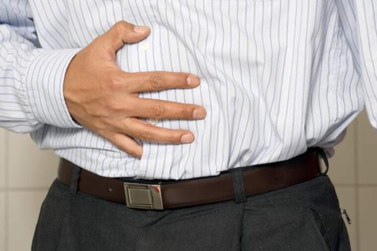 What was causing this man's pain?