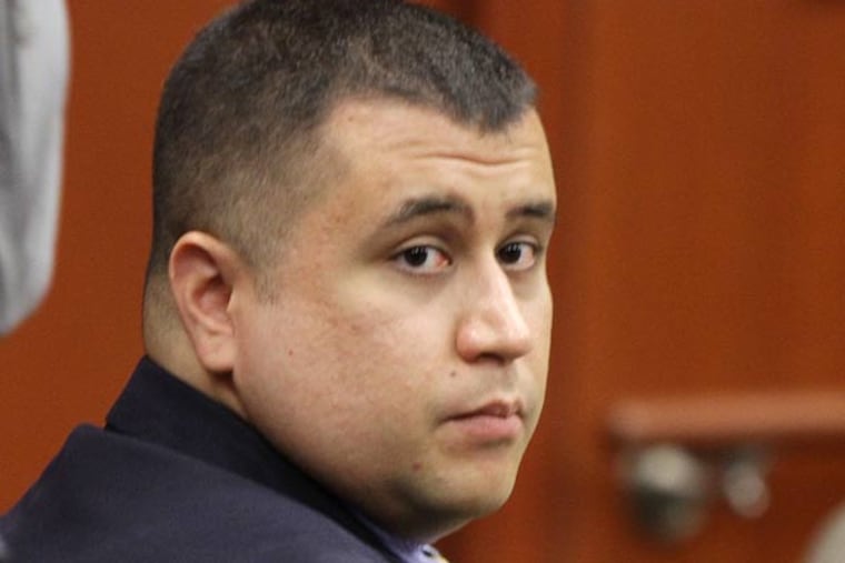 George Zimmerman watches during his hearing at the Seminole County Courthouse, on Oct. 19, 2012 in Sanford, Fla. A judge ruled that attorneys for Zimmerman can inspect the school records and social media postings of Trayvon Martin he is accused of murdering on Feb. 26, 2012. (AP File Photo/Orlando Sentinel, Stephen M. Dowell, Pool)