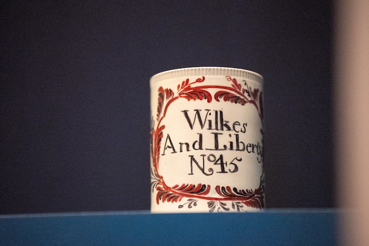 Items related to drinking at the Museum of the American Revolution in Philadelphia.