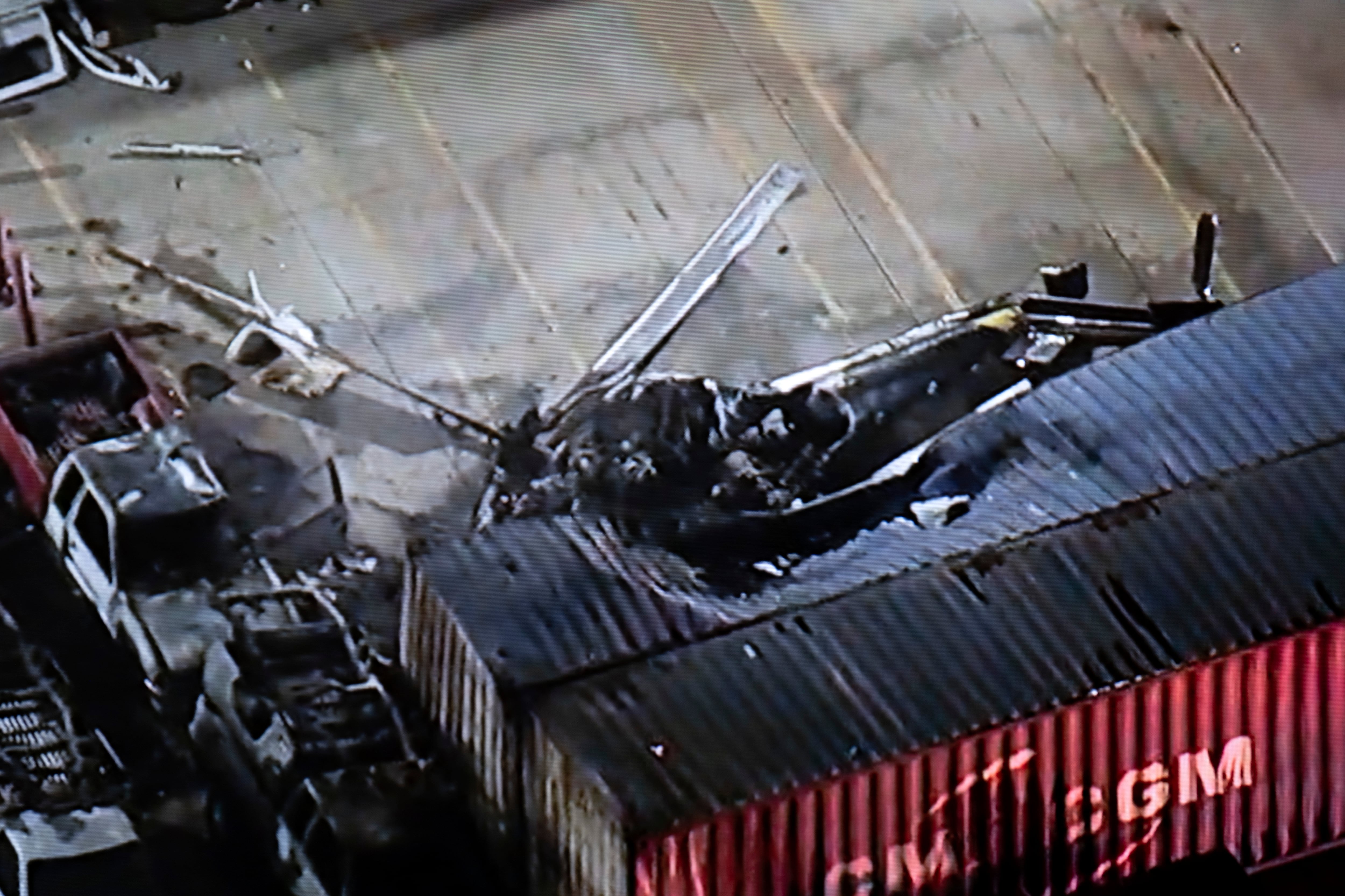 Helicopter crashes and bursts into flames, killing at least 3 people near an LA bus collision