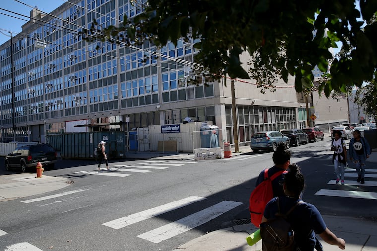 Benjamin Franklin High School is pictured in Philadelphia on Friday, Oct. 4, 2019. A recent report from the Philadelphia School District's Office of the Inspector General details how district officials failed in transitioning Science Leadership Academy students to the site, where asbestos exposure endangered students and staff.