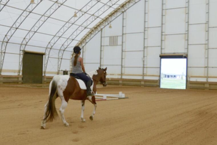 Stables at Gloucester County’s DREAM Park equestrian facility.
