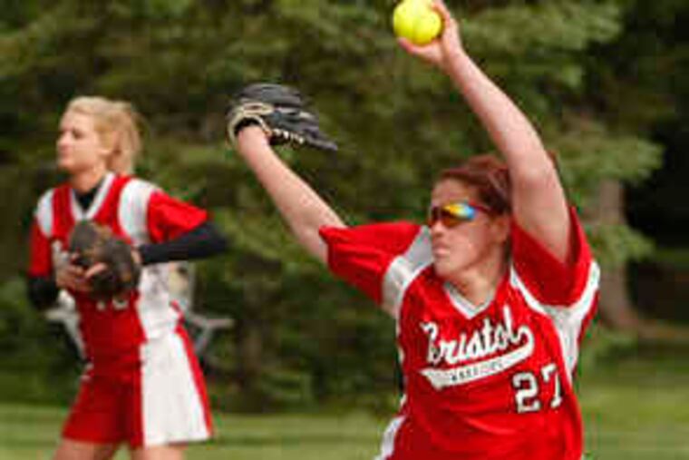 Bristol lefthander Ashley Cantiello went 13-0 after taking over for the injured Kiersten Cain. On Friday, they combined for a 7-0 playoff victory over Morrisville.