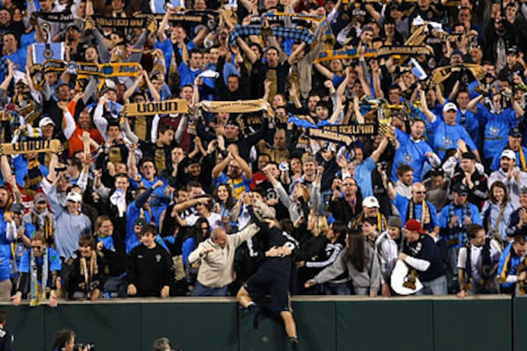 Sébastien Le Toux was a fan favorite from the moment he scored a hat trick in the Union's first home game. (Ron Cortes/Staff file photo)