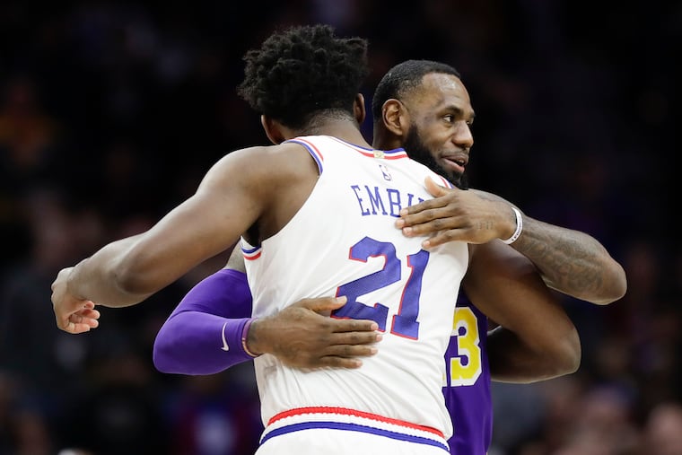 LeBron James and the Los Angeles Lakers will be Joel Embiid and the Sixers' first true test of the season.