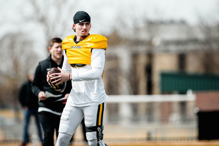 Matt Zollers during spring ball with Missouri.