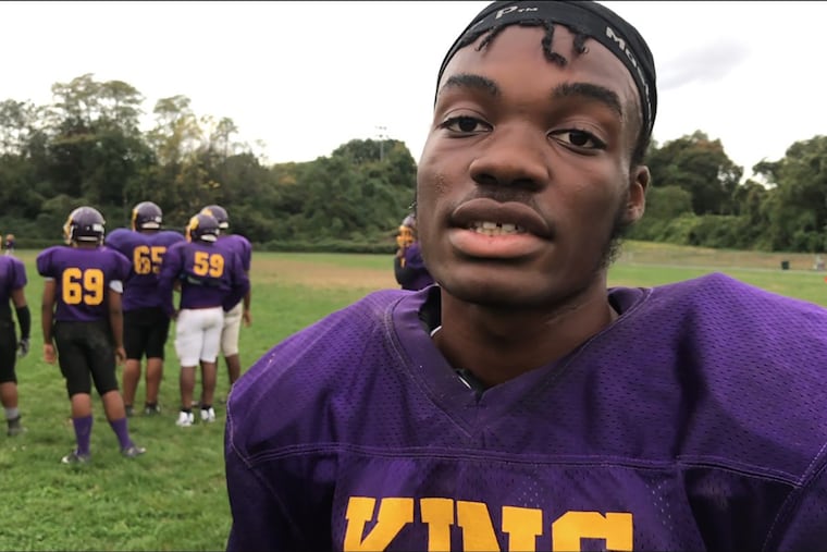 Salim Dixon, junior quarterback at Martin Luther King.