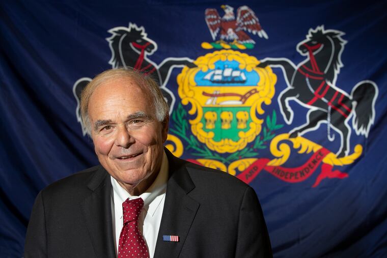 Former Pennsylvania Gov. Ed Rendell in his Philadelphia office on November 18, 2019.