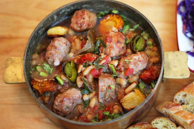 Flageolet cassserole is a perfect example of a one-dish feast.