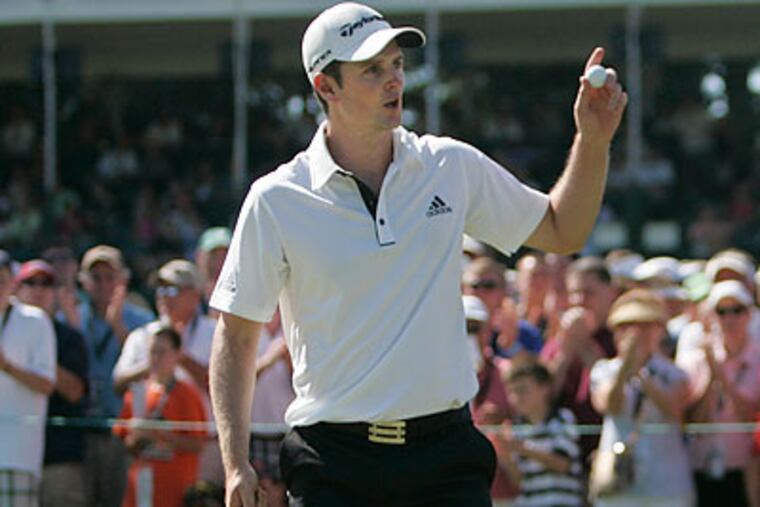 Justin Rose took the title at the AT&T National tournament this past weekend. (Michael Bryant/Staff Photographer)