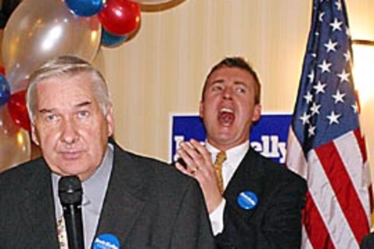 Councilman Jack Kelly (left), shown after winning re-election in November. His chief of staff, Chris Wright (right), is being investigated by the feds.