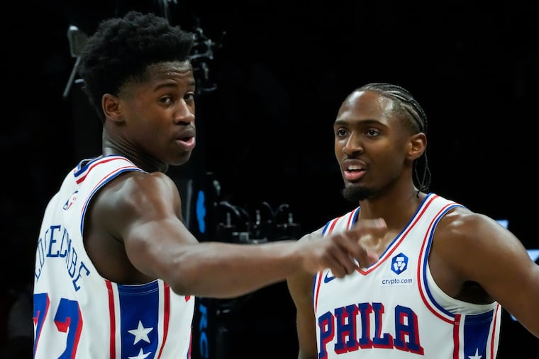 Tyrese Maxey scored 39 points against the Timberwolves on Sunday.