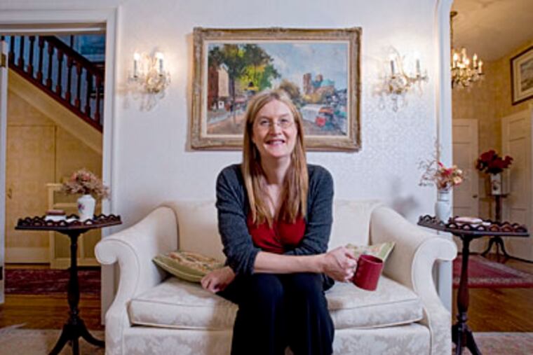 Author Boylan in the home in Devon where she grew up as a boy. She's a visiting professor at Ursinus. (CLEM MURRAY / Staff Photographer)