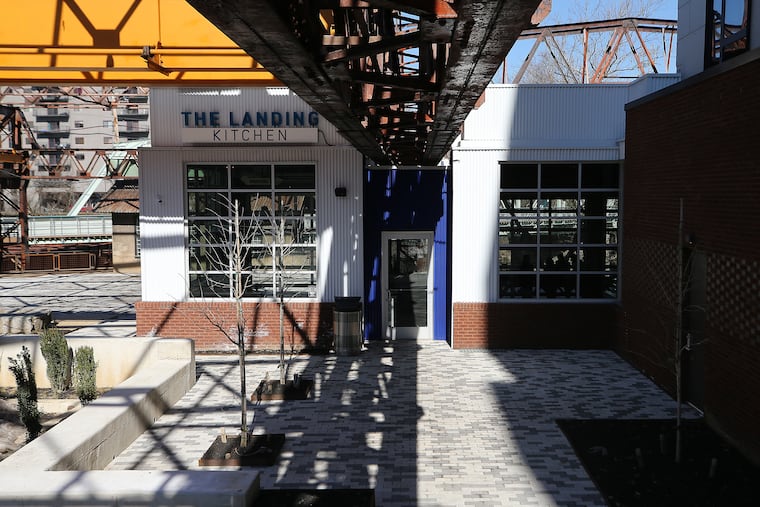 The Landing Kitchen has taken a spot on the former site of Pencoyd Iron Works in Bala Cynwyd. It is part of a new Marriott hotel.