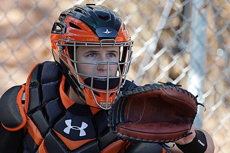 San Francisco catcher Buster Posey will make $8 million this season. (Darron Cummings/AP)
