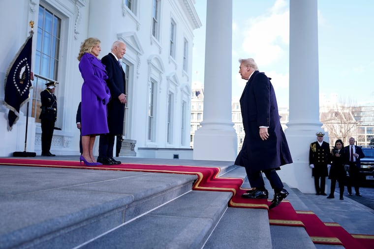 Former President Joe Biden and former first lady Jill Biden welcomed then-President-elect Donald Trump and Melania Trump to the White House before Trump's second inauguration in January.