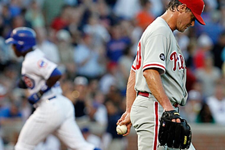 Jamie Moyer's career could be in jeopardy if he needs surgery on his pitching elbow. (AP Photo/Nam Y. Huh)