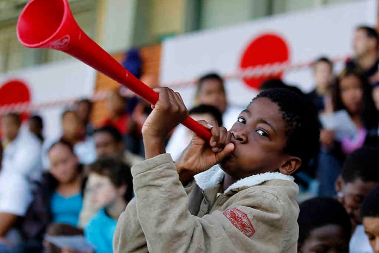 The vuvuzela, a plastic trumpet favored by South African World Cup fans, spawned another term - Vuvu-stoppers.