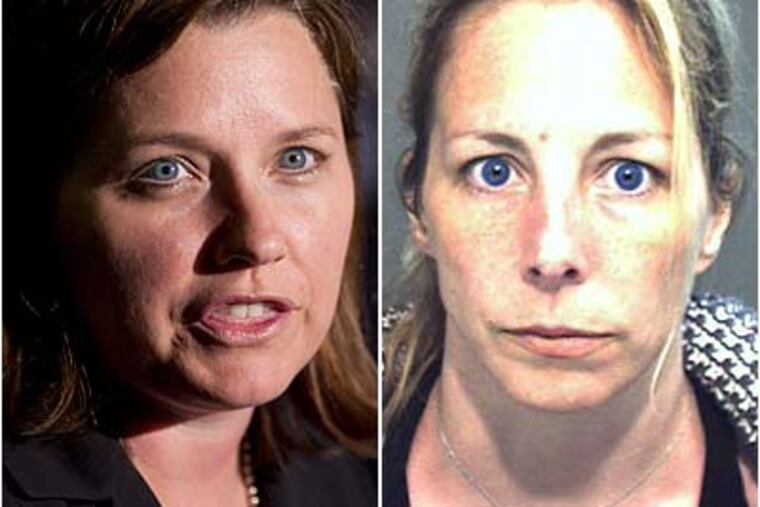 Bucks County D.A. Michelle Henry (left) confirmed the existence of "an ongoing investigation" into possible theft by Bonnie Sweeten (right).