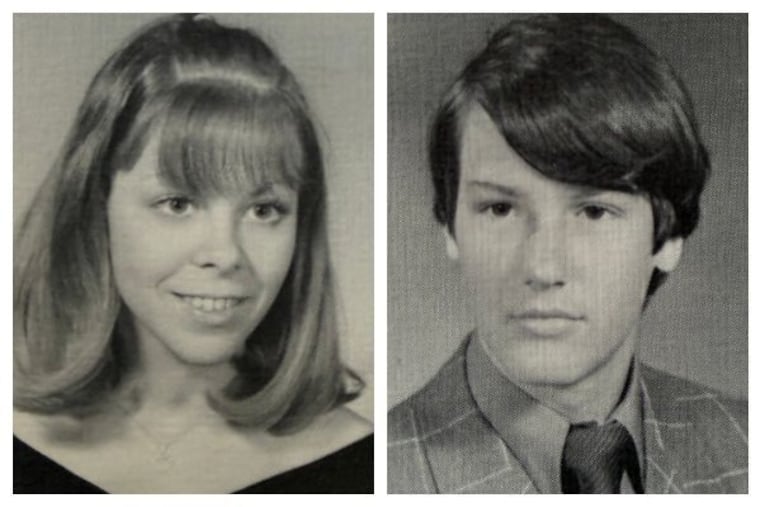 Barbara Bujarski Rickert, left, didn't get to go to her Pennsbury High School prom in 1972. That always bothered Skip Rickert, right, another member of the Pennsbury Class of 1972, whom she married years later.