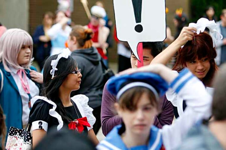 JANIME12-- People dressed with Anime costume are congregating during the Kotoricon at the Gloucester County College.
01-11-2014( AKIRA SUWA / Staff Photographer )
KotoriCon, an annual celebration of the art of anime (and more broadly, of Asian culture) at Gloucester County College.