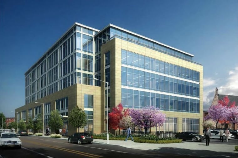 Artist’s rendering of new Philadelphia Housing Authority headquarters at Ridge Avenue and Jefferson Street.