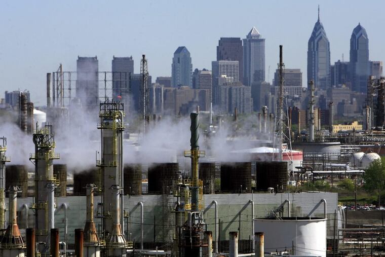 The Philadelphia Energy Solutions refinery in South Philadelphia, which has blamed its financial woes on the cost of complying with the federal ethanol mandate.