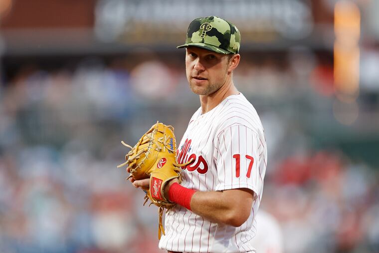 Phillies first baseman Rhys Hoskins says if his teammates have confidence in him, "it allows the other guys to play more freely.”