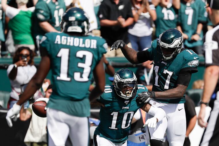 The Eagles' receiving talent on paper heading into the season never translated to the field.