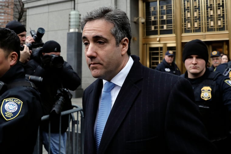 Michael Cohen, former personal lawyer to President Trump, exits federal court in New York on Dec. 12, 2018.