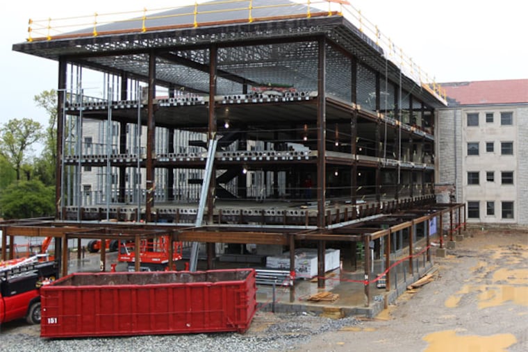 Camilla Hall, a small 52-year old retirement home for Immaculate Heart of Mary nuns at Immaculata University, is expanding and being converted into a modern retirement facility with room for art and massage therapy, medical suites and communal dining hall, among other amenities. ( MICHAEL BRYANT / Staff Photographer )