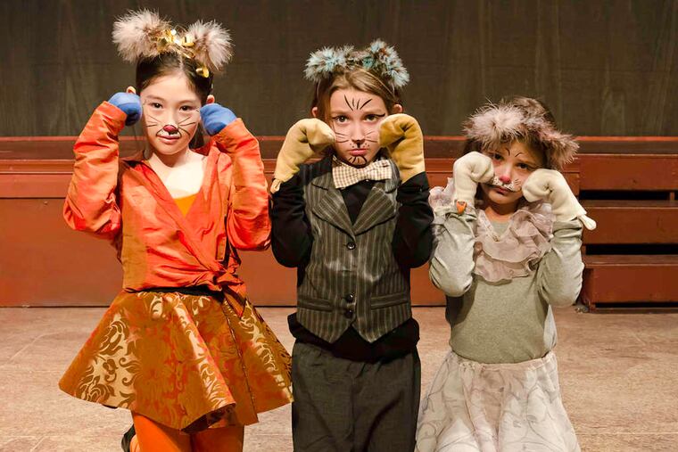 See if the kittens find their mittens in this Mother Goose-inspired show at Hedgerow Theatre this Saturday and through Feb. 11. The theater will accept cat and dog food or towels for Delaware County's S.P.C.A.
