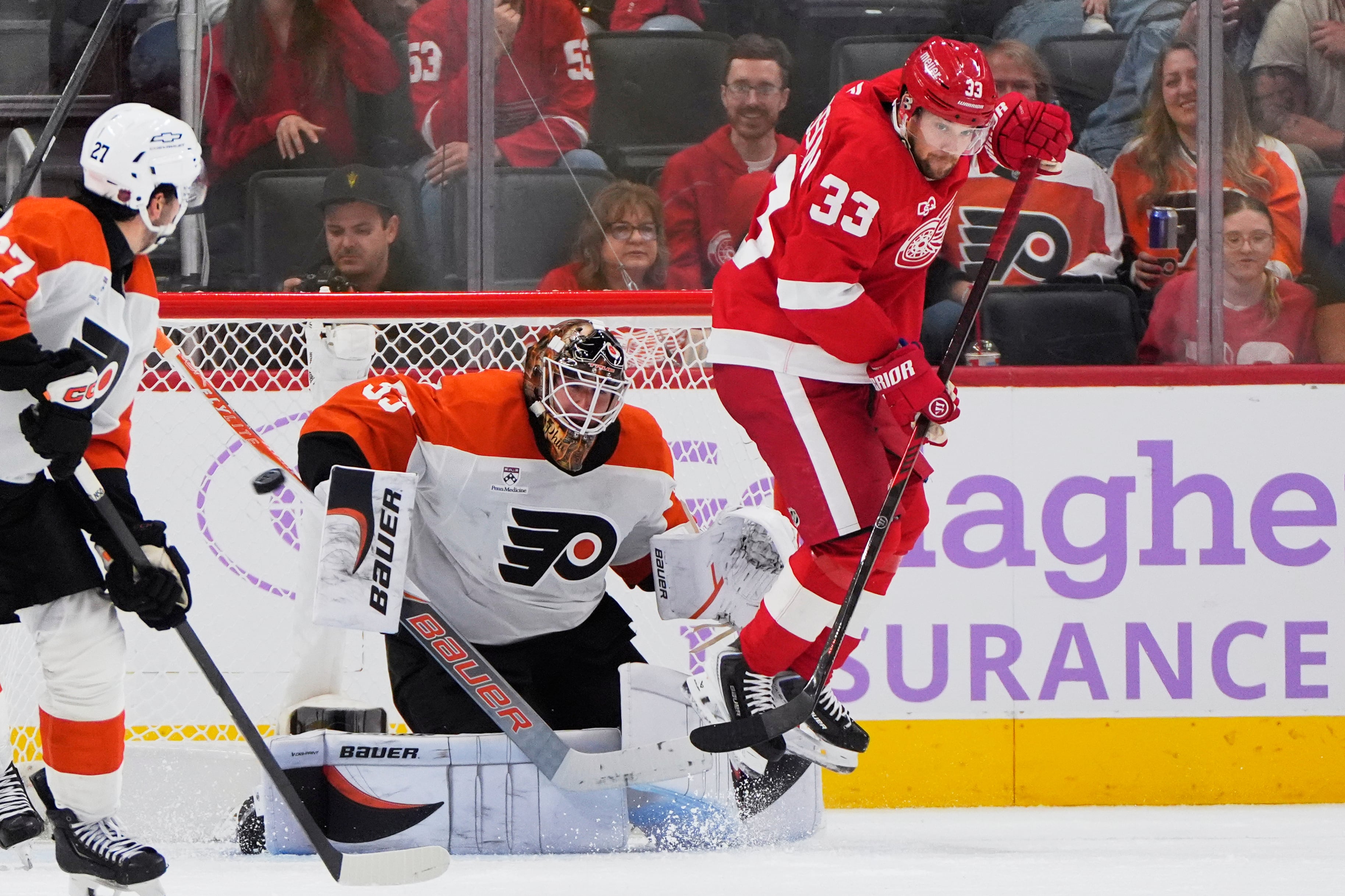 Flyers’ Winless Streak Reaches Nine Games After Loss to Red Wings
