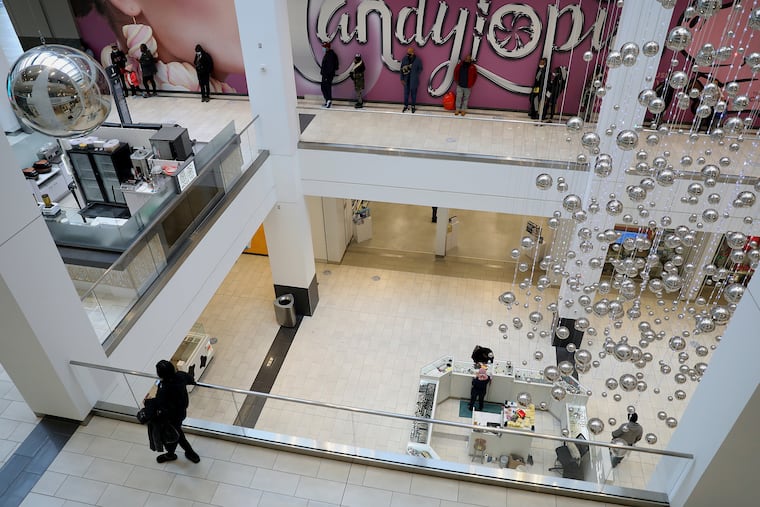 PREIT gave up control of the Fashion District Philadelphia mall in Center City, seen here on the morning of Christmas Eve, as part of a restructuring plan.