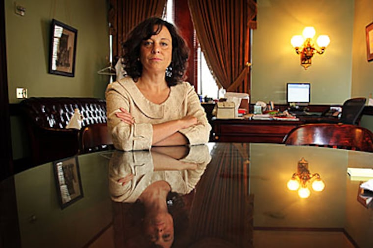 Donna Cooper, Gov. Ed Rendell's policy director, in her office. (Laurence Kesterson / Staff Photographer)
