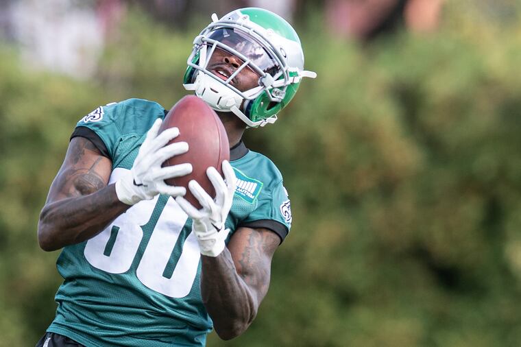 Julio Jones during practice on Thursday at the NovaCare Complex.