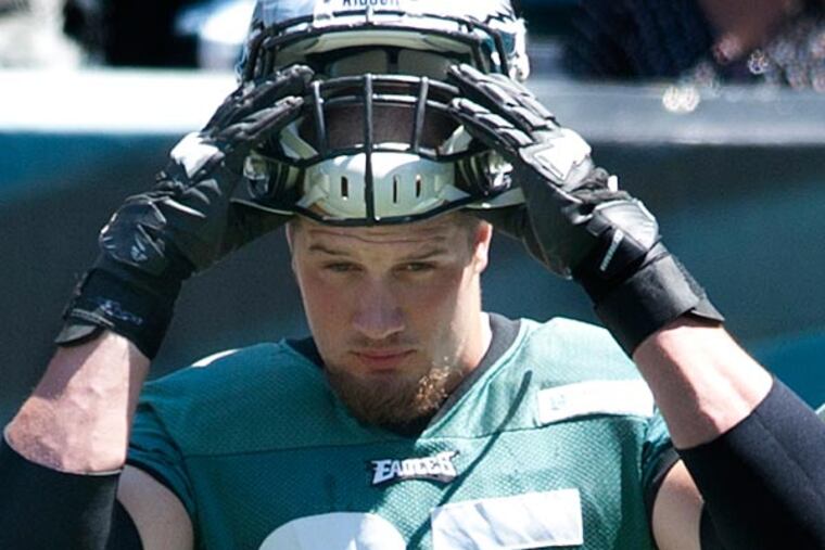 Eagles first round draft pick Lane Johnson. (Clem Murray/Staff Photographer)