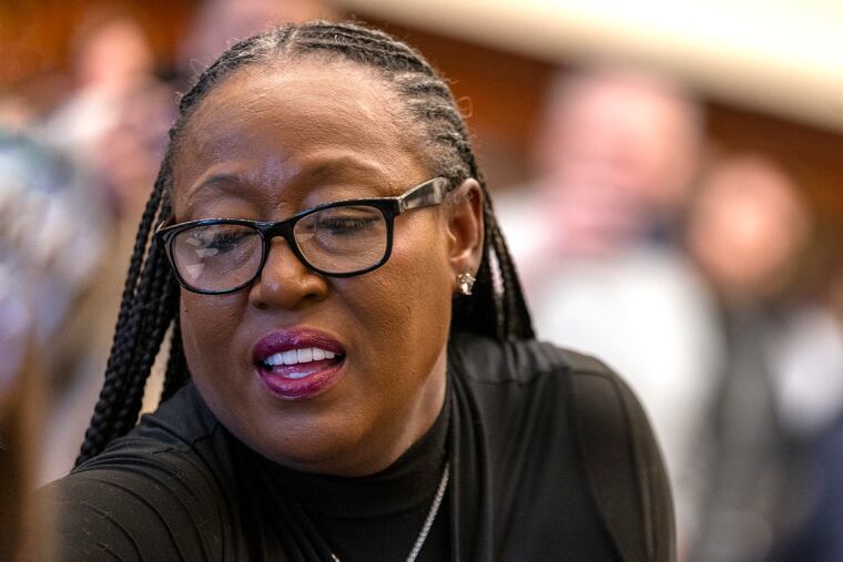 Philadelphia Register of Wills Tracey Gordon photographed at City Hall in March.