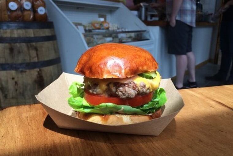 The burger at Lowry Hill Meats in Minneapolis.