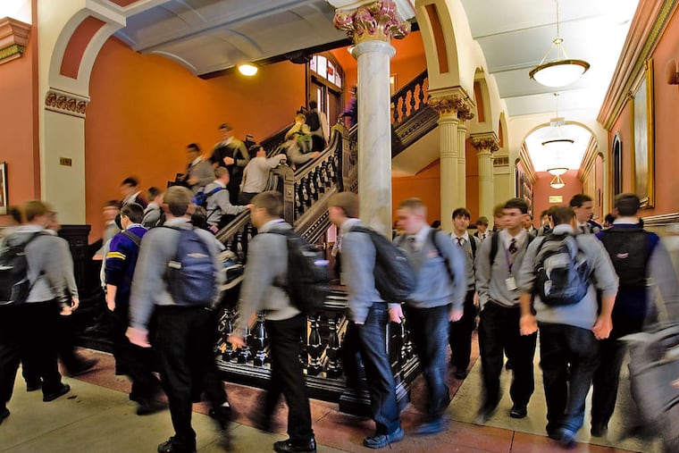 Roman Catholic High School, where an expansion and land-acquisition plan will give the school a new gym, more classrooms, a fine arts center, and expanded parking.