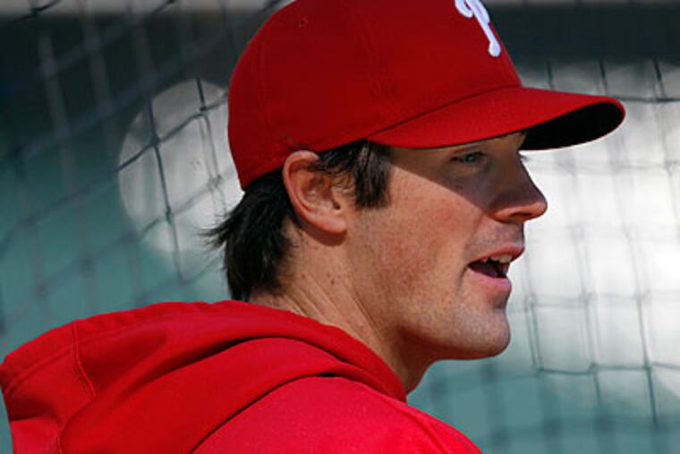 Cole Hamels will take the mound in Game 3 of the NLCS this afternoon. (David Maialetti/Staff Photographer)