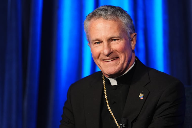 Timothy P. Broglio, the Catholic archbishop of the U.S. military services, in Baltimore on Nov. 11, 2025.