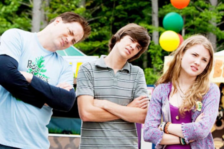 Brendan Fraser, Matt Prokop and Skyler Samuels in "Furry Vengeance." (Photo: Summit Entertainment)